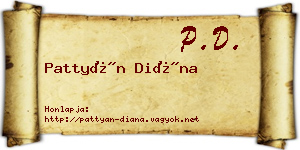Pattyán Diána névjegykártya